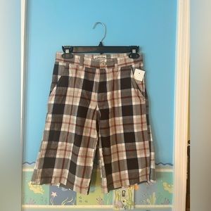 Arizona Jean Company plaid boy shorts, size 12 - New with Tags!